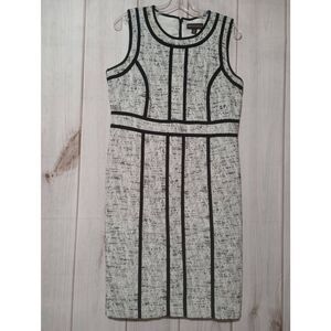 Dana Buchman Dress Ladies 12‎ Sleeveless White Black
